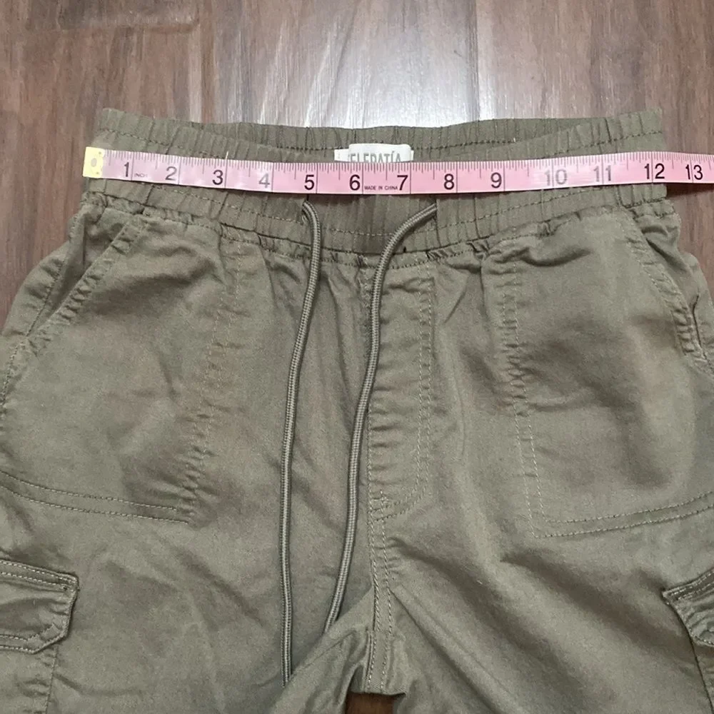Telepatia Cargo Jogger Pants Olive Green